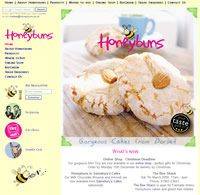 Front page of www.honeybuns.co.uk